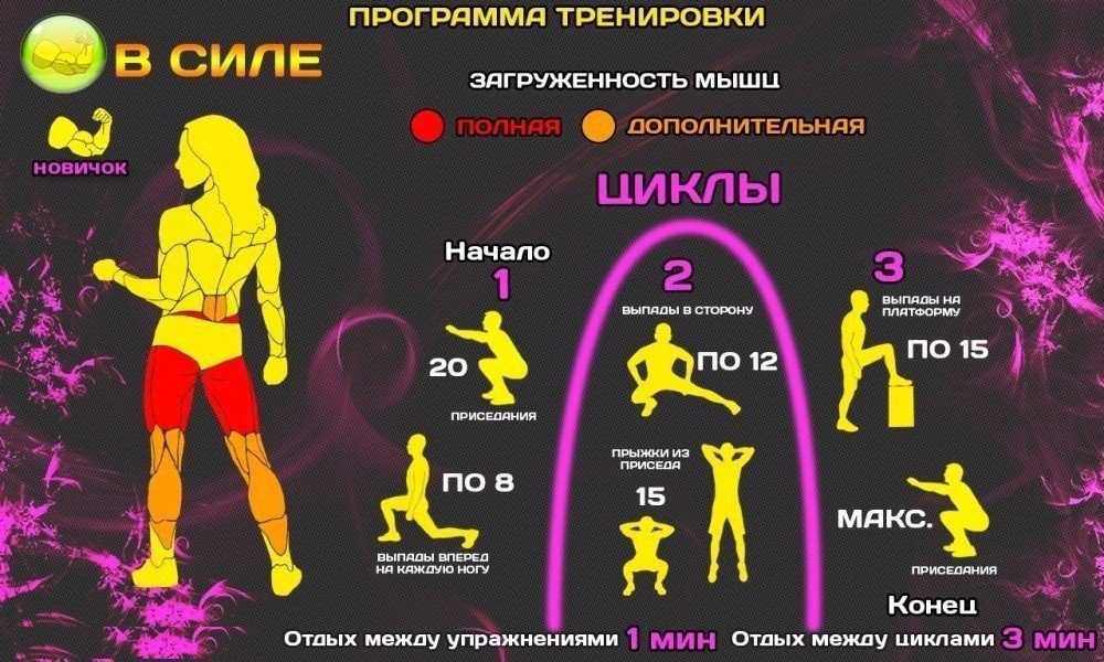 Упражнения для круговой тренировки на все группы мышц: варианты программы с гирей для мужчин, комплексы для начинающих и опытных спортсменов