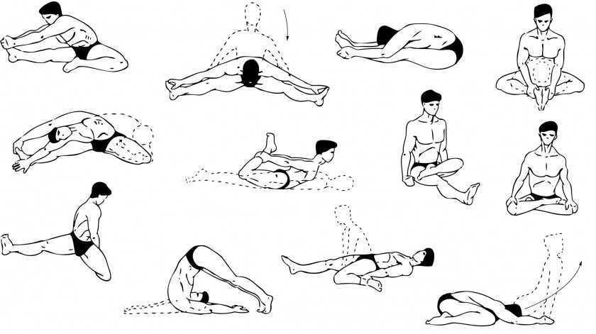 Стретчинг ног и упражнения на растяжку голеностопных суставов в картинках