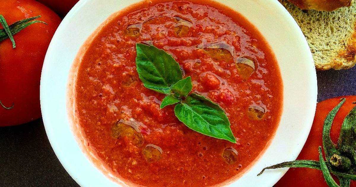 Суп томатный рецепты из свежих. Гаспаччо. Андалузский гаспачо. Холодный суп гаспачо. Гаспачо классический.