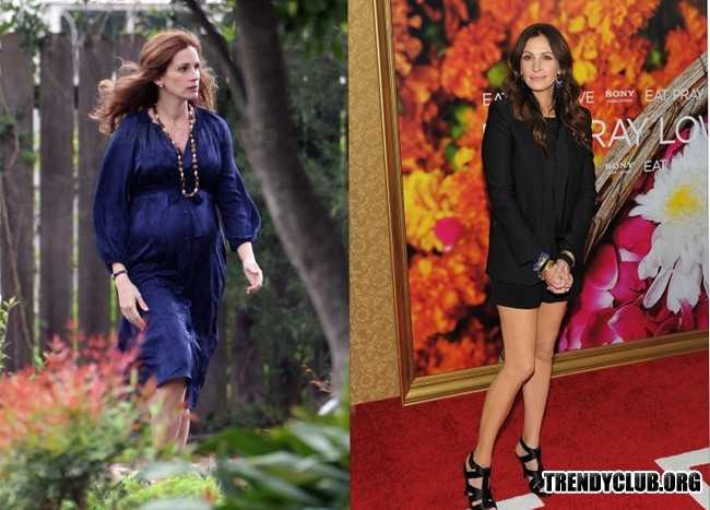 Каким образом худели после беременности русские звезды, фото до и после