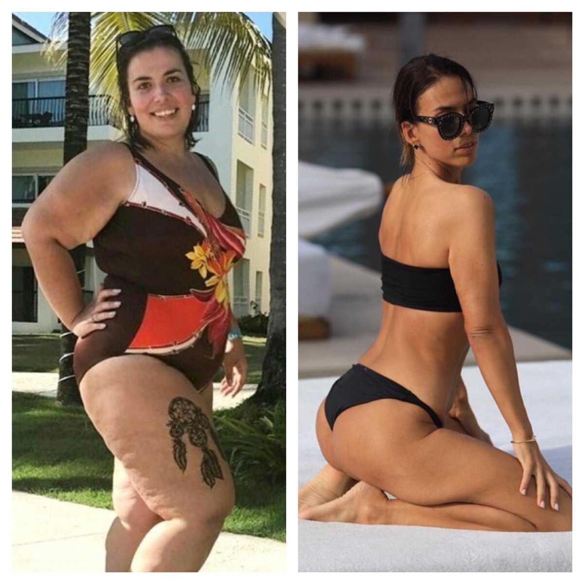 До и после похудения, реальные фото похудевших людей