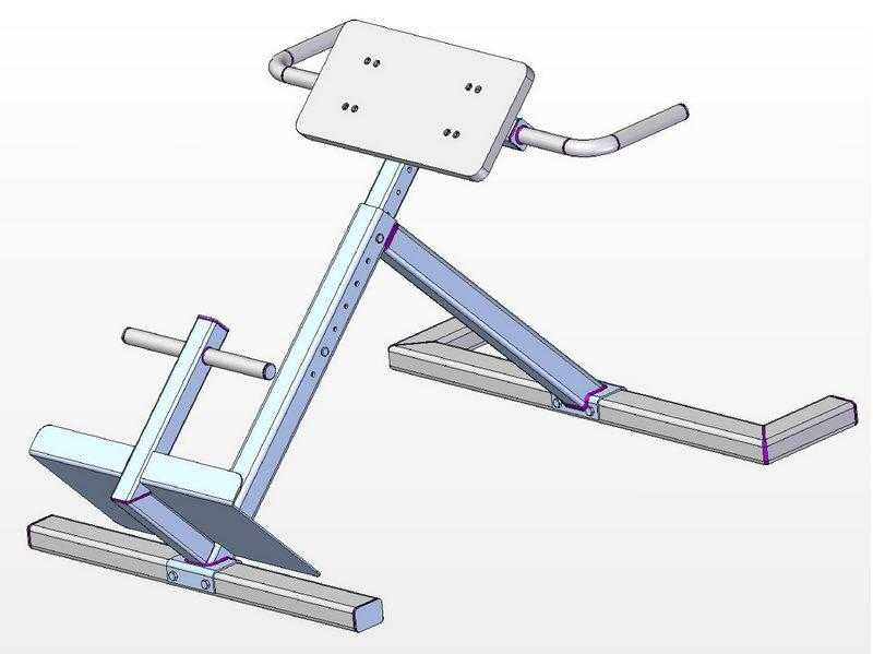 Гиперэкстензия тренажер своими руками чертежи